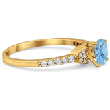 Art Deco Round Natural Stone Ring