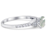 Art Deco Round Natural Stone Ring