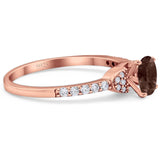 Art Deco Round Natural Stone Ring