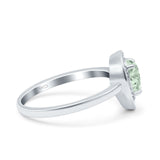 Pear Teardrop Natural Stone Wedding Ring