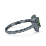 Pear Teardrop Natural Stone Wedding Ring