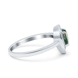 Pear Teardrop Natural Stone Wedding Ring