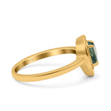 Pear Teardrop Natural Stone Wedding Ring