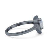 Pear Teardrop Natural Stone Wedding Ring