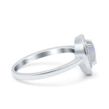 Pear Teardrop Natural Stone Wedding Ring