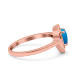 Pear Teardrop Natural Stone Wedding Ring