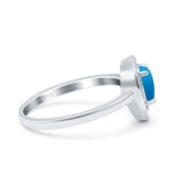 Pear Teardrop Natural Stone Wedding Ring