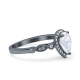 Pear Natural Stone Beaded Ring