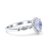 Pear Natural Stone Beaded Ring