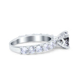 Round Natural Stone Cathedral Ring