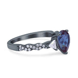 Art Deco Teardrop Pear Ring