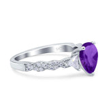 Art Deco Teardrop Pear Ring