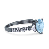 Art Deco Teardrop Pear Ring