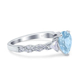 Art Deco Teardrop Pear Ring