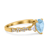 Art Deco Teardrop Pear Ring