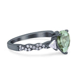 Art Deco Teardrop Pear Ring