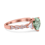 Art Deco Teardrop Pear Ring