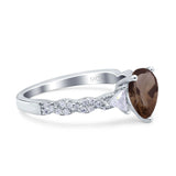 Art Deco Teardrop Pear Ring