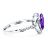 Pear Teardrop Natural Stone Wedding Ring