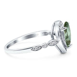 Pear Teardrop Natural Stone Wedding Ring