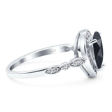 Pear Teardrop Natural Stone Wedding Ring