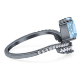 Pear Teardrop Natural Stone Wedding Ring