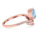 Pear Teardrop Natural Stone Wedding Ring