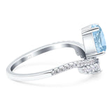 Pear Teardrop Natural Stone Wedding Ring