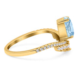 Pear Teardrop Natural Stone Wedding Ring