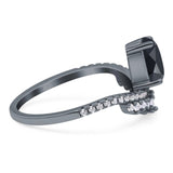 Pear Teardrop Natural Stone Wedding Ring