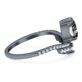 Pear Teardrop Natural Stone Wedding Ring