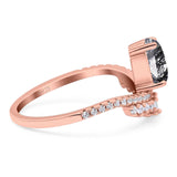 Pear Teardrop Natural Stone Wedding Ring