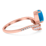 Pear Teardrop Natural Stone Wedding Ring