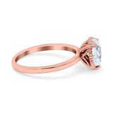 Pear Teardrop Natural Stone Solitaire Ring