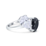 Pear Teardrop Natural Stone Wedding Ring