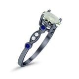 Oval Natural Stone Vintage Style Ring