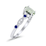 Oval Natural Stone Vintage Style Ring