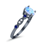 Oval Natural Stone Vintage Style Ring