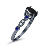 Oval Natural Stone Vintage Style Ring