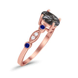 Oval Natural Stone Vintage Style Ring