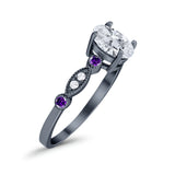 Oval Natural Stone Vintage Style Ring