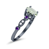 Oval Natural Stone Vintage Style Ring