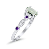 Oval Natural Stone Vintage Style Ring