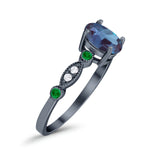 Oval Natural Stone Vintage Style Ring