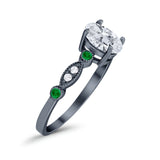 Oval Natural Stone Vintage Style Ring