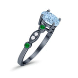 Oval Natural Stone Vintage Style Ring