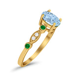 Oval Natural Stone Vintage Style Ring