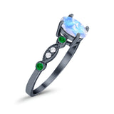 Oval Natural Stone Vintage Style Ring