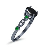 Oval Natural Stone Vintage Style Ring