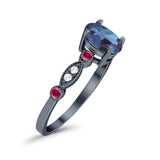 Vintage Style Oval Natural Stone Ring